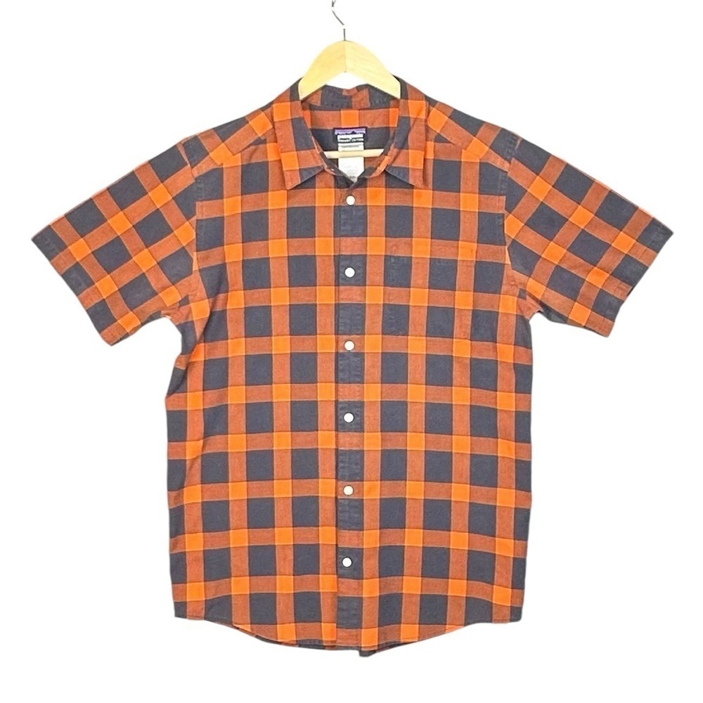 Patagonia Shirt Mens L Organic Cotton Outdoor Casual Pocket Button Up Plaid
